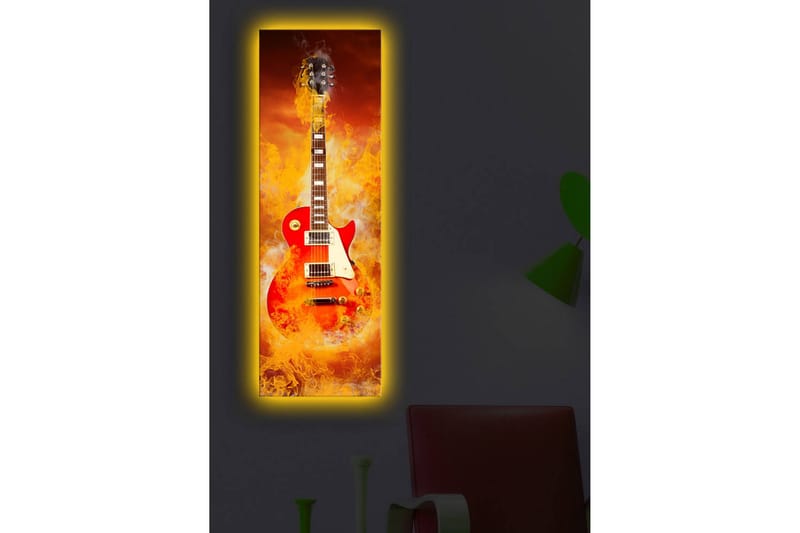 Dekorativ Canvasbilde LED-belysning - Flerfarget - Innredning - Bilder & kunst - Lerretsbilder