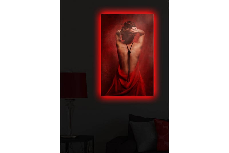 Dekorativ Canvasbilde LED-belysning - Flerfarget - Innredning - Bilder & kunst - Lerretsbilder