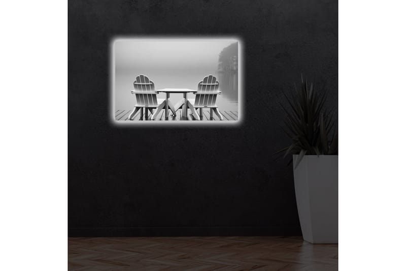 Dekorativ Canvasbilde LED-belysning - Flerfarget - Innredning - Bilder & kunst - Lerretsbilder