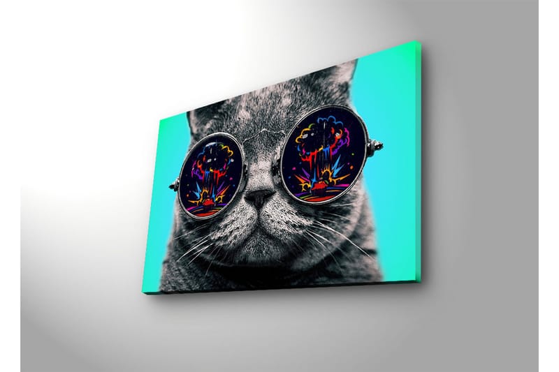 Dekorativ Canvasbilde LED-belysning - Flerfarget - Innredning - Bilder & kunst - Lerretsbilder