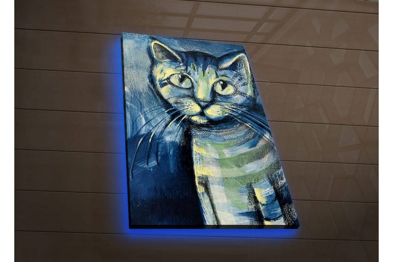 Dekorativ Canvasbilde LED-belysning - Flerfarget - Innredning - Bilder & kunst - Lerretsbilder