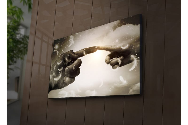Dekorativ Canvasbilde LED-belysning - Flerfarget - Innredning - Bilder & kunst - Lerretsbilder