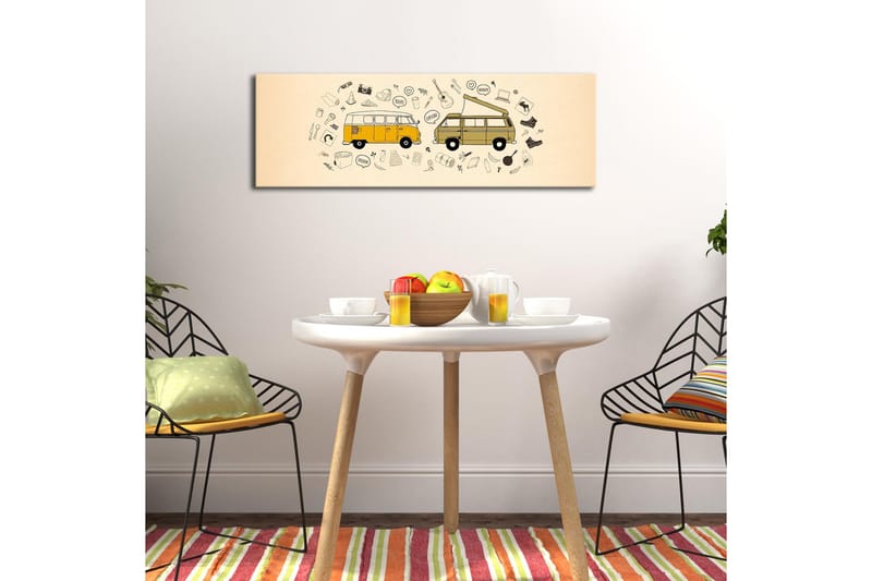 Dekorativ Canvasbilde LED-belysning - Flerfarget - Innredning - Bilder & kunst - Lerretsbilder