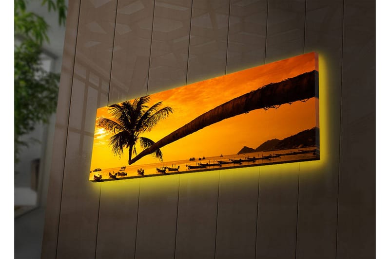 Dekorativ Canvasbilde LED-belysning - Flerfarget - Innredning - Bilder & kunst - Lerretsbilder