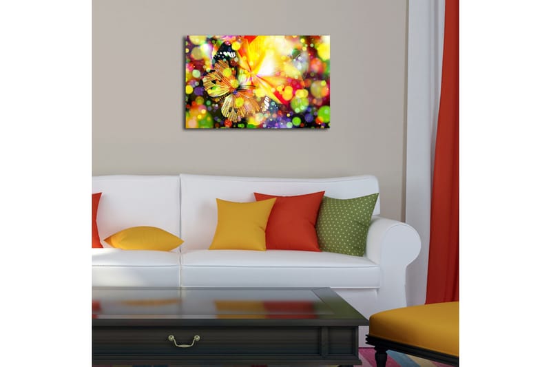 Dekorativ Canvasbilde LED-belysning - Flerfarget - Innredning - Bilder & kunst - Lerretsbilder