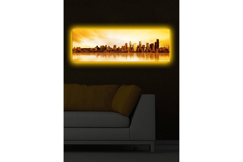 Dekorativ Canvasbilde LED-belysning - Flerfarget - Innredning - Bilder & kunst - Lerretsbilder
