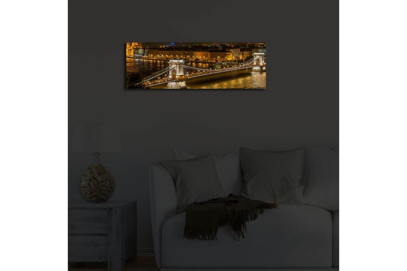 Dekorativ Canvasbilde LED-belysning - Flerfarget - Innredning - Bilder & kunst - Lerretsbilder