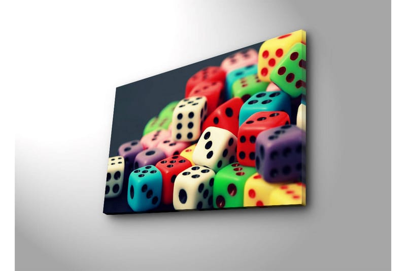 Dekorativ Canvasbilde LED-belysning - Flerfarget - Innredning - Bilder & kunst - Lerretsbilder