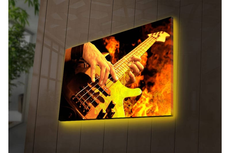 Dekorativ Canvasbilde LED-belysning - Flerfarget - Innredning - Bilder & kunst - Lerretsbilder