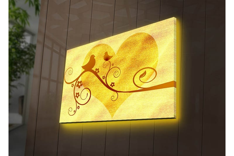 Dekorativ Canvasbilde LED-belysning - Flerfarget - Innredning - Bilder & kunst - Lerretsbilder