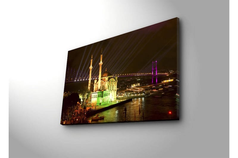 Dekorativ Canvasbilde LED-belysning - Flerfarget - Innredning - Bilder & kunst - Lerretsbilder