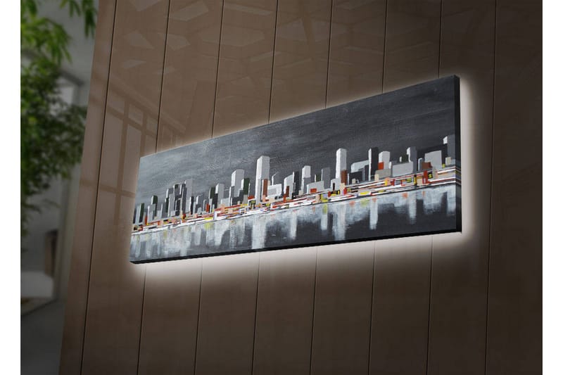 Dekorativ Canvasbilde LED-belysning - Flerfarget - Innredning - Bilder & kunst - Lerretsbilder