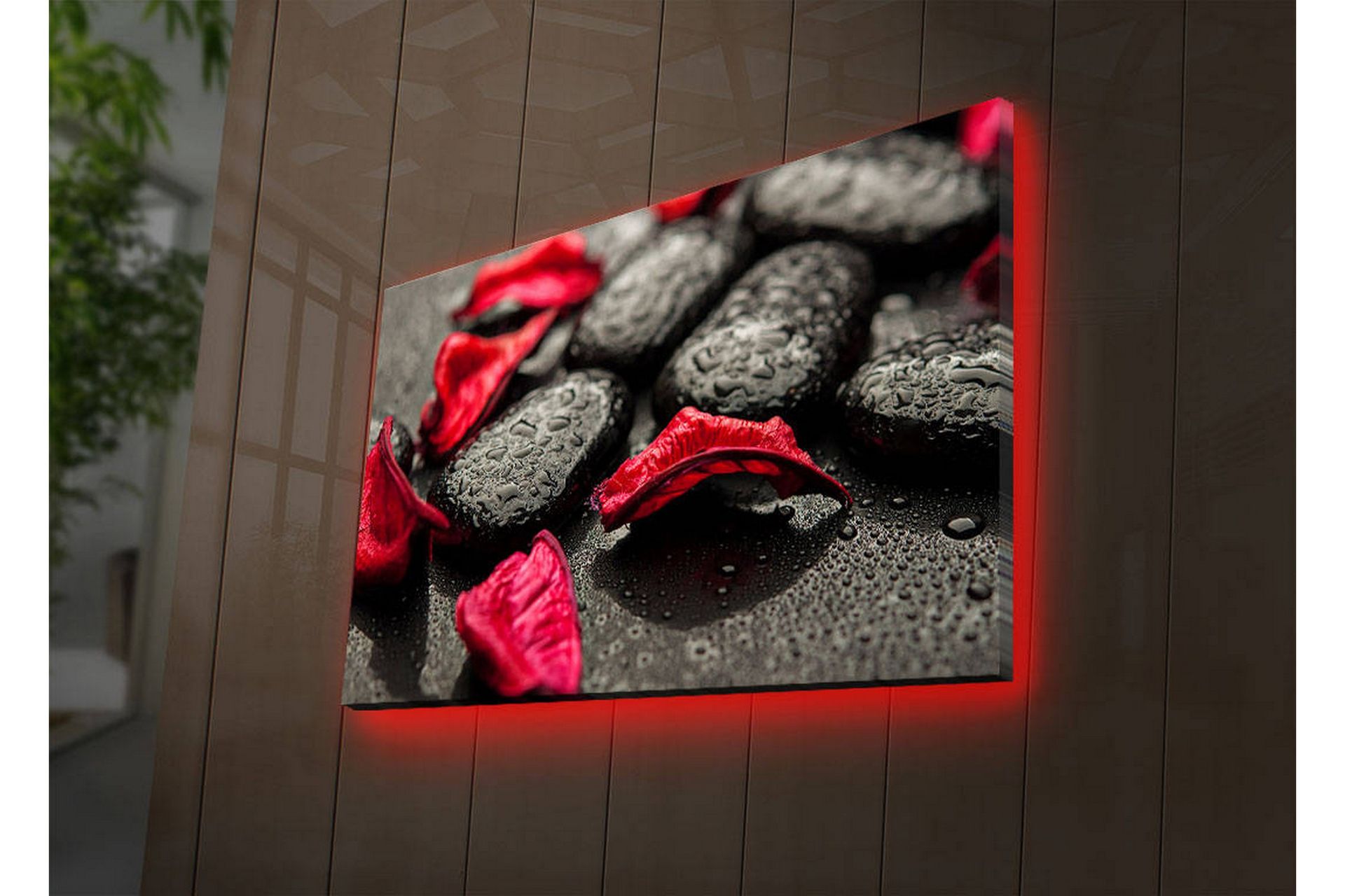 Dekorativ Canvasbilde LED-belysning - Flerfarget - Innredning - Bilder & kunst - Lerretsbilder
