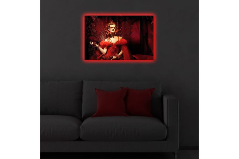 Dekorativ Canvasbilde LED-belysning - Flerfarget - Innredning - Bilder & kunst - Lerretsbilder
