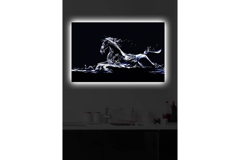 Dekorativ Canvasbilde LED-belysning - Flerfarget - Innredning - Bilder & kunst - Lerretsbilder