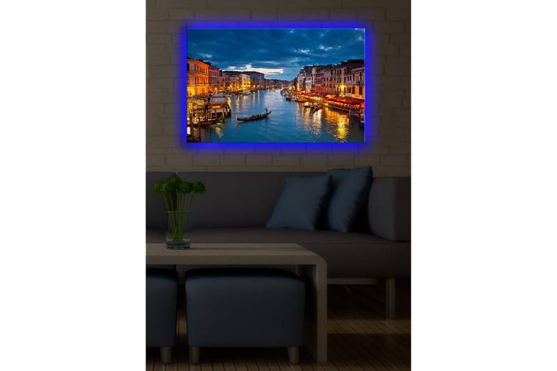 Dekorativ Canvasbilde LED-belysning - Flerfarget - Innredning - Bilder & kunst - Lerretsbilder