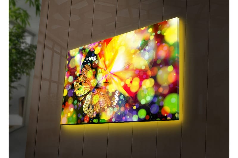 Dekorativ Canvasbilde LED-belysning - Flerfarget - Innredning - Bilder & kunst - Lerretsbilder