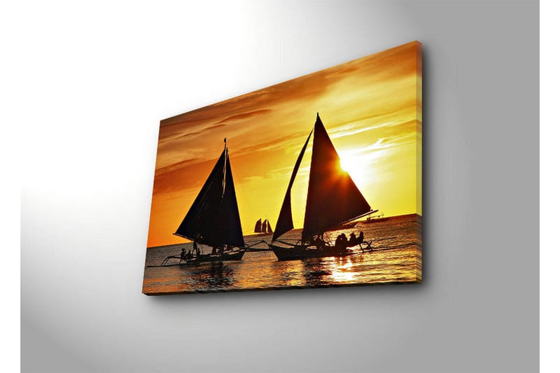 Dekorativ Canvasbilde LED-belysning - Flerfarget - Innredning - Bilder & kunst - Lerretsbilder
