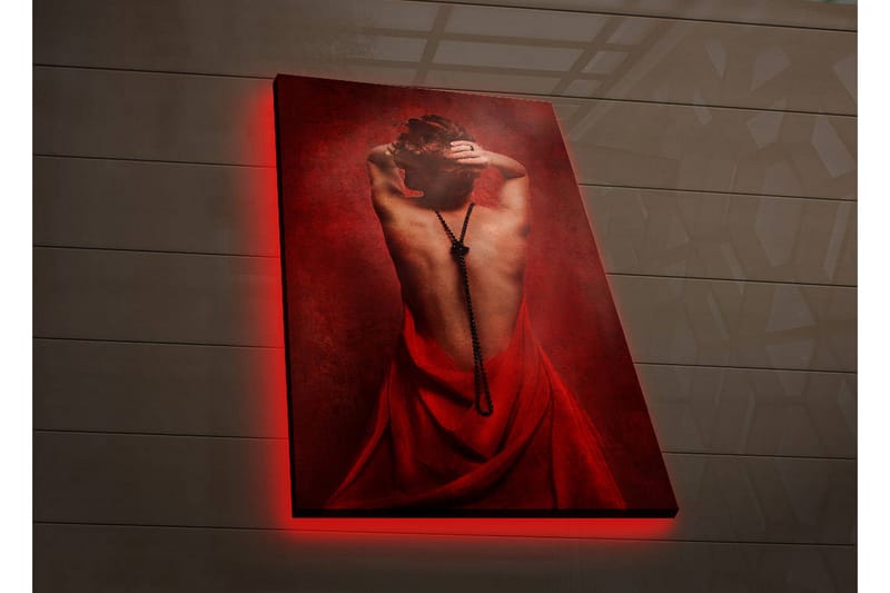 Dekorativ Canvasbilde LED-belysning - Flerfarget - Innredning - Bilder & kunst - Lerretsbilder