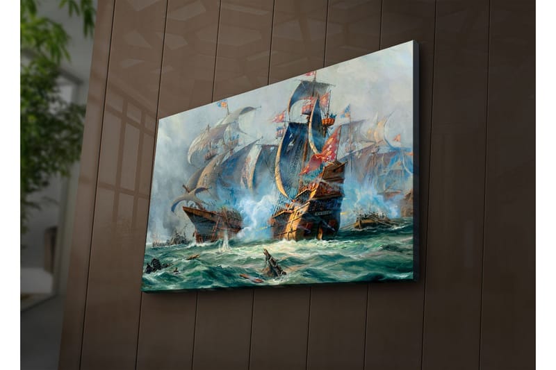 Dekorativ Canvasbilde LED-belysning - Flerfarget - Innredning - Bilder & kunst - Lerretsbilder