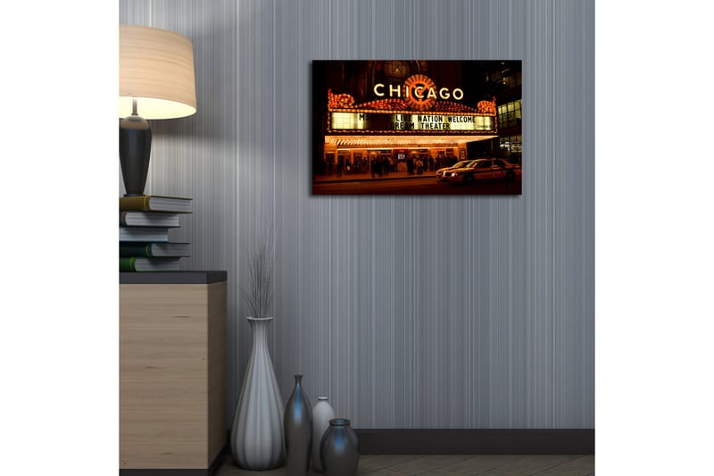 Dekorativ Canvasbilde LED-belysning - Flerfarget - Innredning - Bilder & kunst - Lerretsbilder