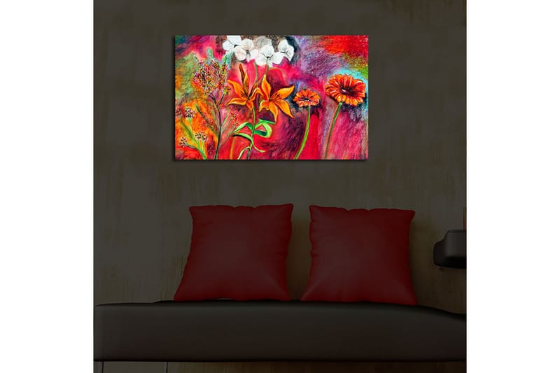 Dekorativ Canvasbilde LED-belysning - Flerfarget - Innredning - Bilder & kunst - Lerretsbilder