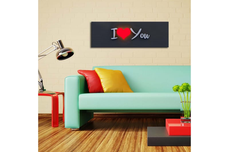 Dekorativ Canvasbilde LED-belysning - Flerfarget - Innredning - Bilder & kunst - Lerretsbilder