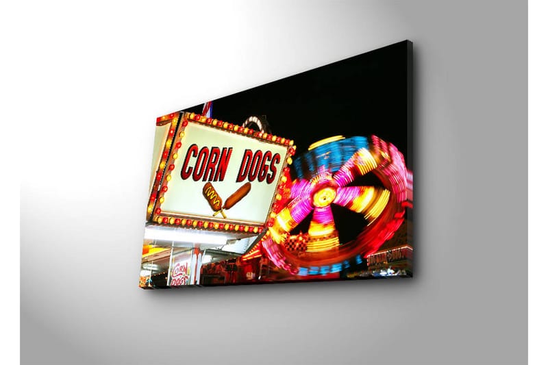 Dekorativ Canvasbilde LED-belysning - Flerfarget - Innredning - Bilder & kunst - Lerretsbilder