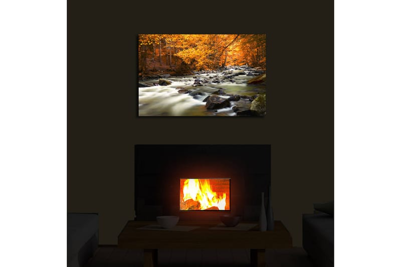 Dekorativ Canvasbilde LED-belysning - Flerfarget - Innredning - Bilder & kunst - Lerretsbilder