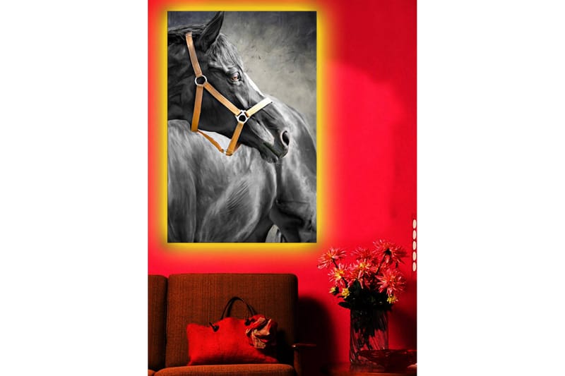 Dekorativ Canvasbilde LED-belysning - Flerfarget - Innredning - Bilder & kunst - Lerretsbilder