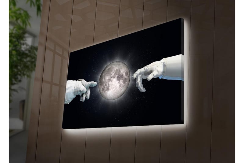 Dekorativ Canvasbilde LED-belysning - Flerfarget - Innredning - Bilder & kunst - Lerretsbilder