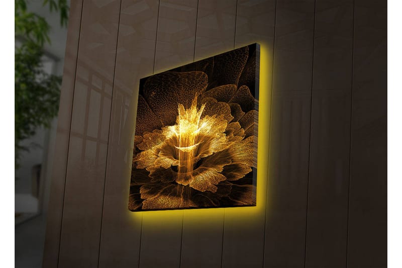 Dekorativ Canvasbilde LED-belysning - Flerfarget - Innredning - Bilder & kunst - Lerretsbilder