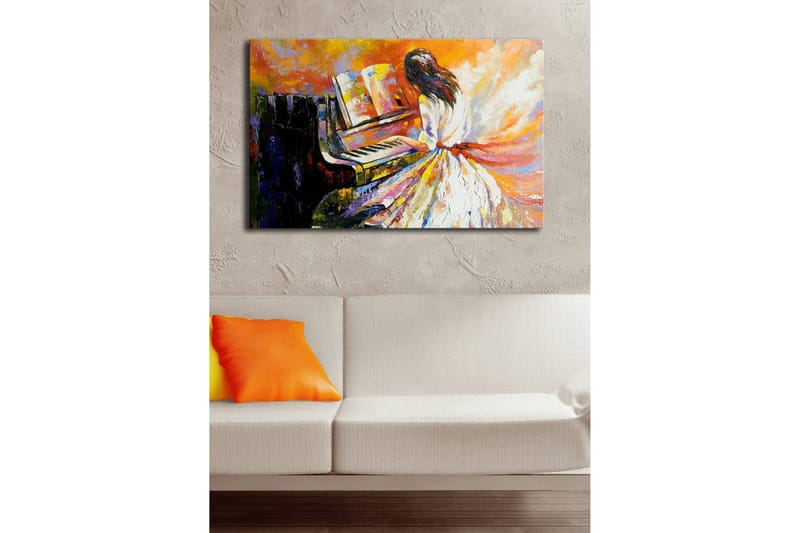 Dekorativ Canvasbilde LED-belysning - Flerfarget - Innredning - Bilder & kunst - Lerretsbilder