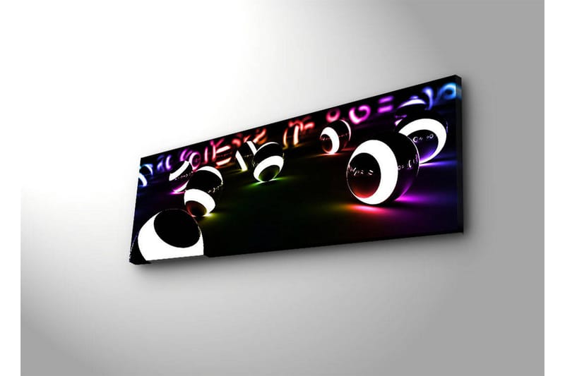 Dekorativ Canvasbilde LED-belysning - Flerfarget - Innredning - Bilder & kunst - Lerretsbilder