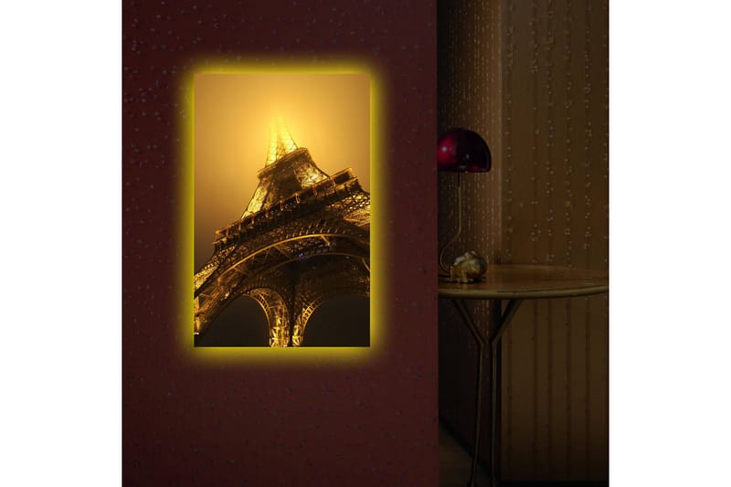 Dekorativ Canvasbilde LED-belysning - Flerfarget - Innredning - Bilder & kunst - Lerretsbilder