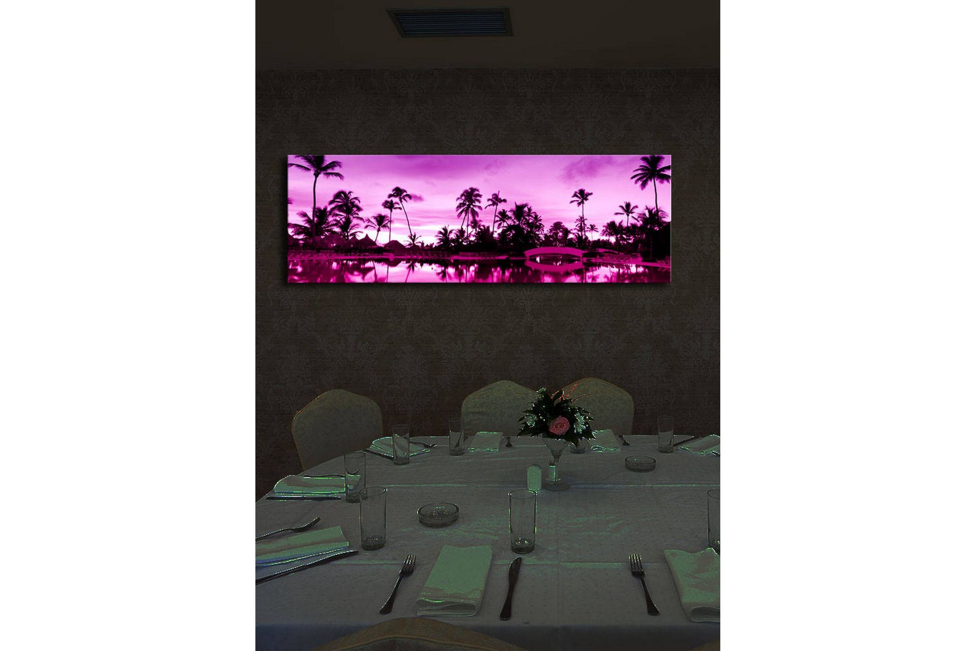 Dekorativ Canvasbilde LED-belysning - Flerfarget - Innredning - Bilder & kunst - Lerretsbilder