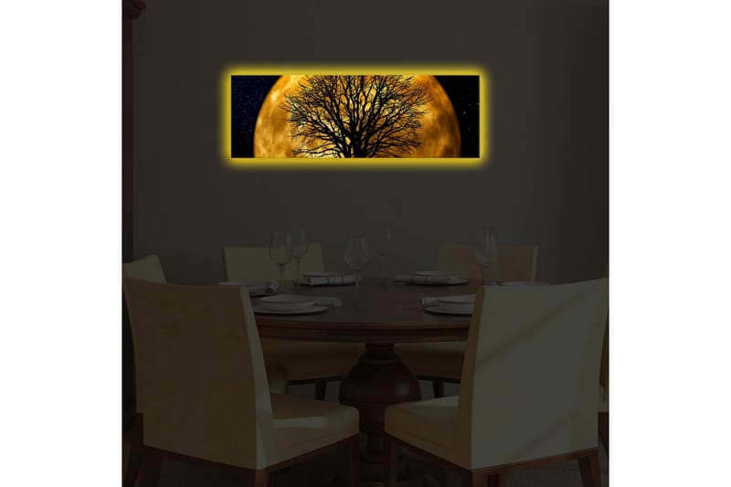Dekorativ Canvasbilde LED-belysning - Flerfarget - Innredning - Bilder & kunst - Lerretsbilder