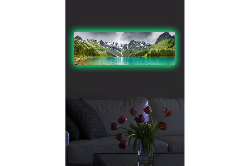 Dekorativ Canvasbilde LED-belysning - Flerfarget - Innredning - Bilder & kunst - Lerretsbilder
