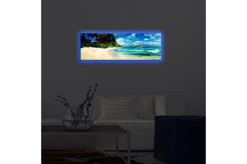 Dekorativ Canvasbilde LED-belysning - Flerfarget - Innredning - Bilder & kunst - Lerretsbilder