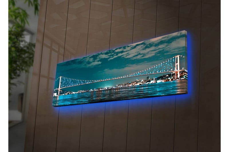 Dekorativ Canvasbilde LED-belysning - Flerfarget - Innredning - Bilder & kunst - Lerretsbilder