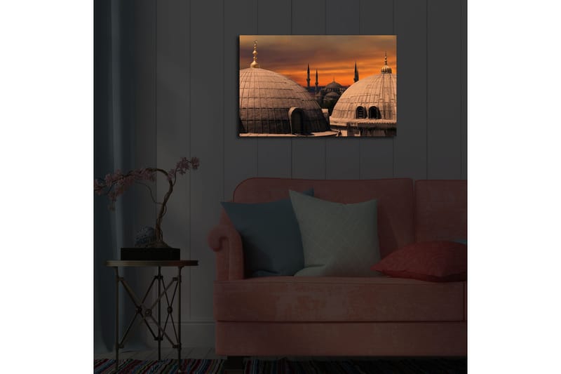 Dekorativ Canvasbilde LED-belysning - Flerfarget - Innredning - Bilder & kunst - Lerretsbilder