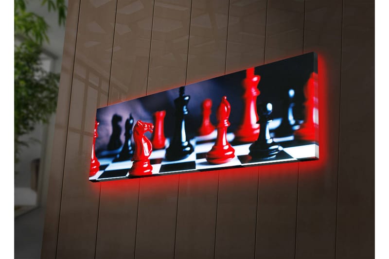 Dekorativ Canvasbilde LED-belysning - Flerfarget - Innredning - Bilder & kunst - Lerretsbilder