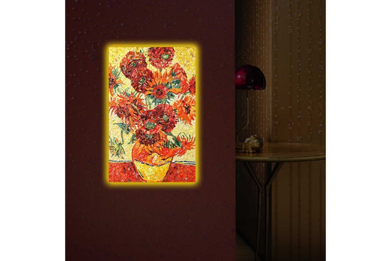 Dekorativ Canvasbilde LED-belysning - Flerfarget - Innredning - Bilder & kunst - Lerretsbilder