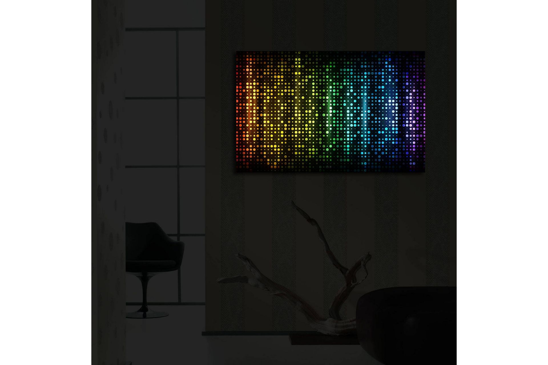 Dekorativ Canvasbilde LED-belysning - Flerfarget - Innredning - Bilder & kunst - Lerretsbilder