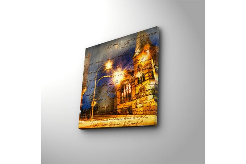 Dekorativ Canvasbilde LED-belysning - Flerfarget - Innredning - Bilder & kunst - Lerretsbilder