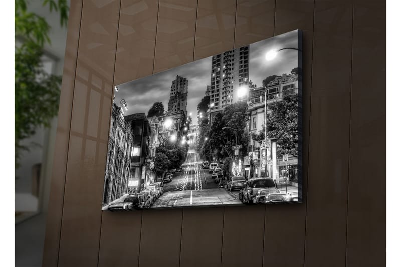 Dekorativ Canvasbilde LED-belysning - Flerfarget - Innredning - Bilder & kunst - Lerretsbilder