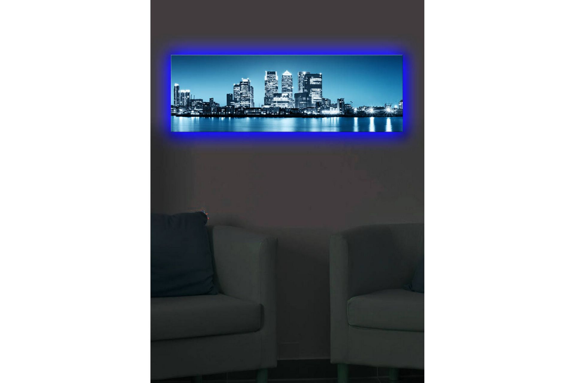Dekorativ Canvasbilde LED-belysning - Flerfarget - Innredning - Bilder & kunst - Lerretsbilder