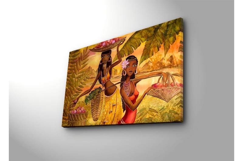 Dekorativ Canvasbilde LED-belysning - Flerfarget - Innredning - Bilder & kunst - Lerretsbilder