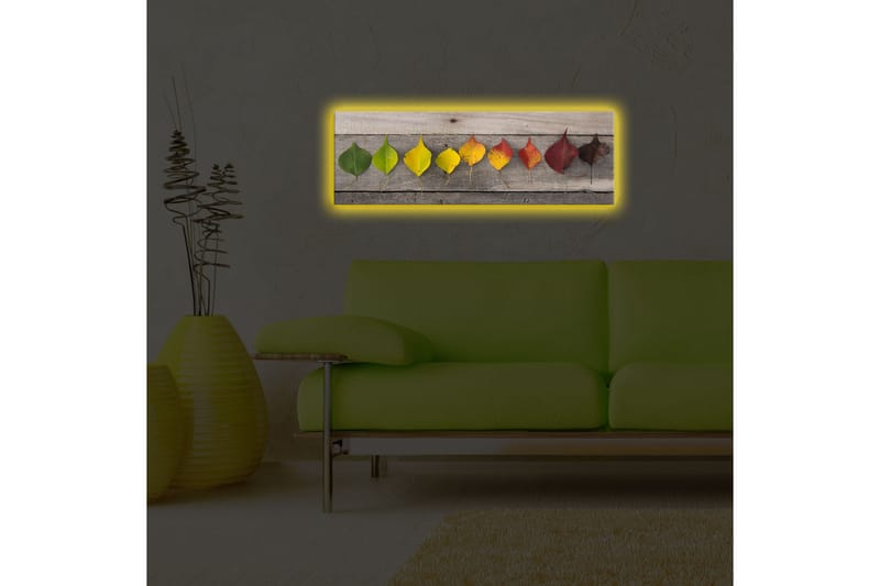 Dekorativ Canvasbilde LED-belysning - Flerfarget - Innredning - Bilder & kunst - Lerretsbilder