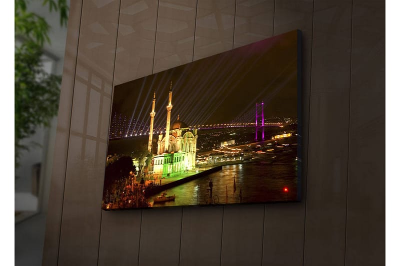 Dekorativ Canvasbilde LED-belysning - Flerfarget - Innredning - Bilder & kunst - Lerretsbilder